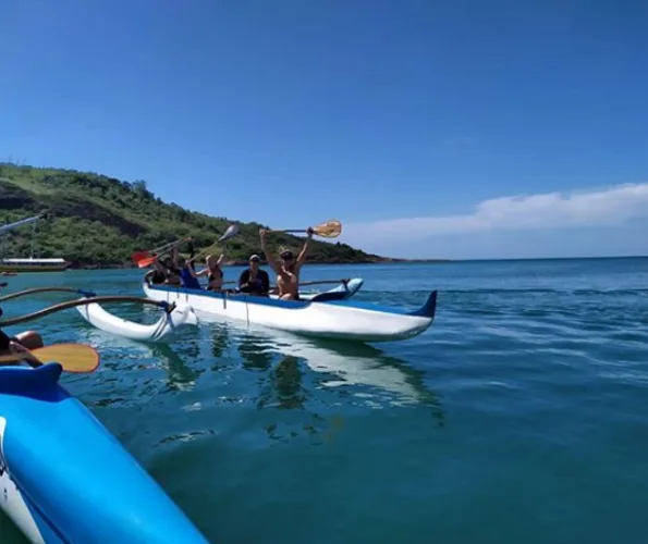 Clube de Canoas Havaianas promove desafio no litoral de Guarapari