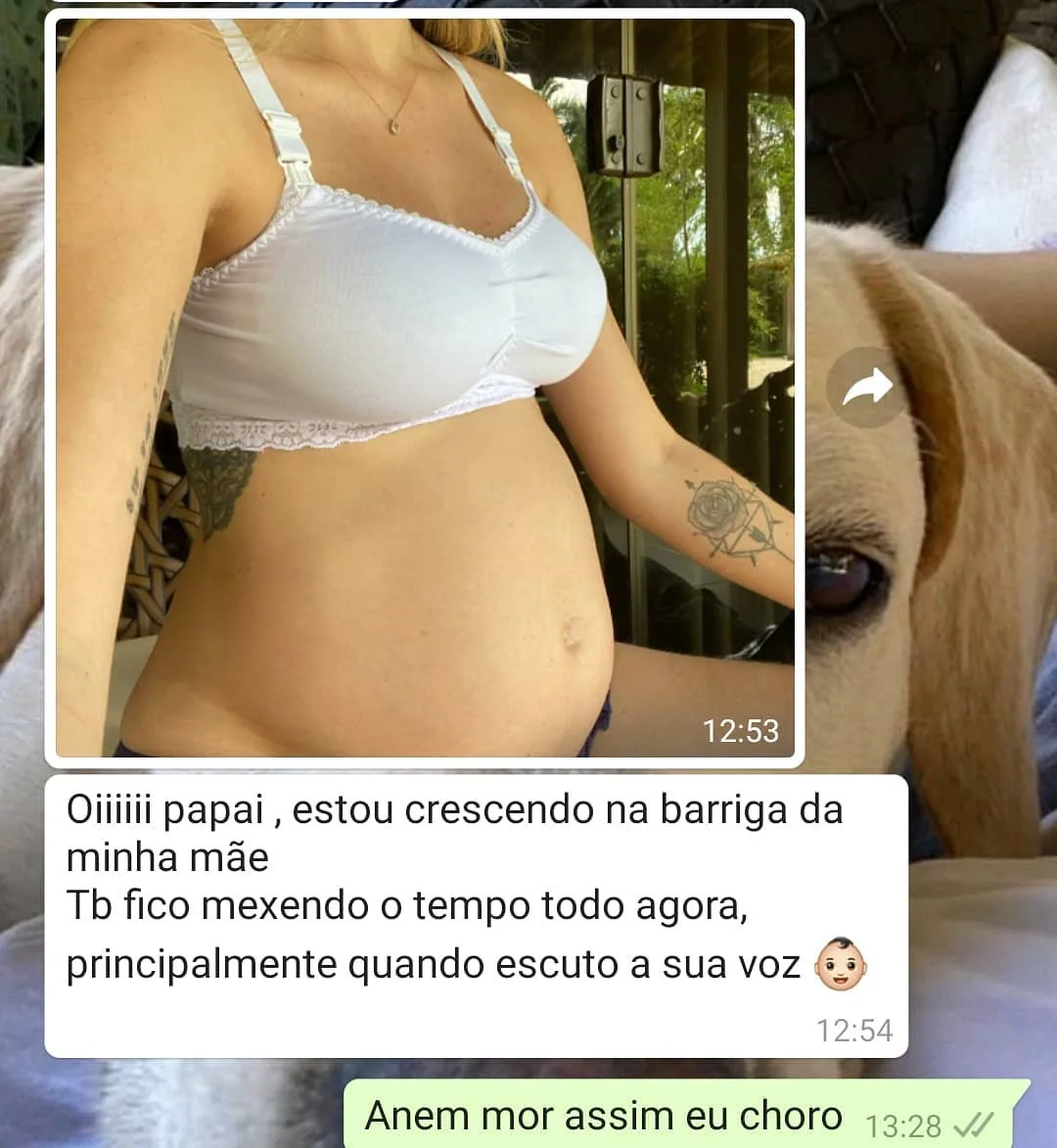 Lucas Lucco divulga foto da gravidez de Lorena Carvalho e seguidor dispara: Não seja um Gusttavo Lima