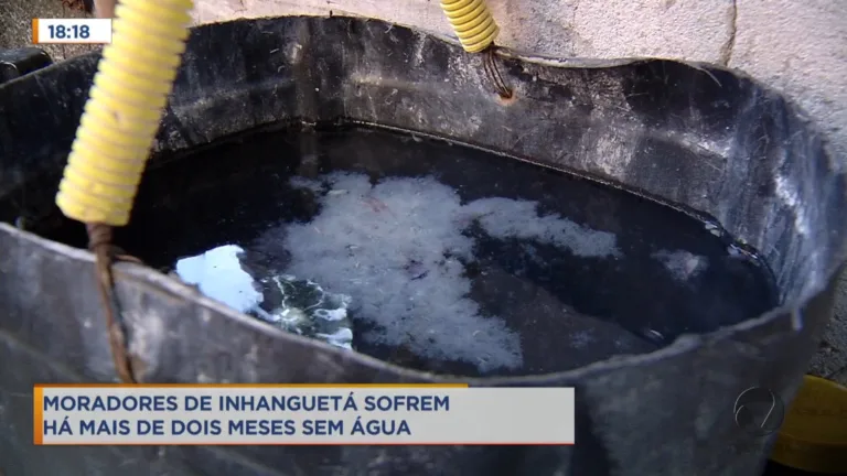 Imagine ficar dois meses sem água na torneira? É o drama dos moradores de Inhaguetá, Vitória