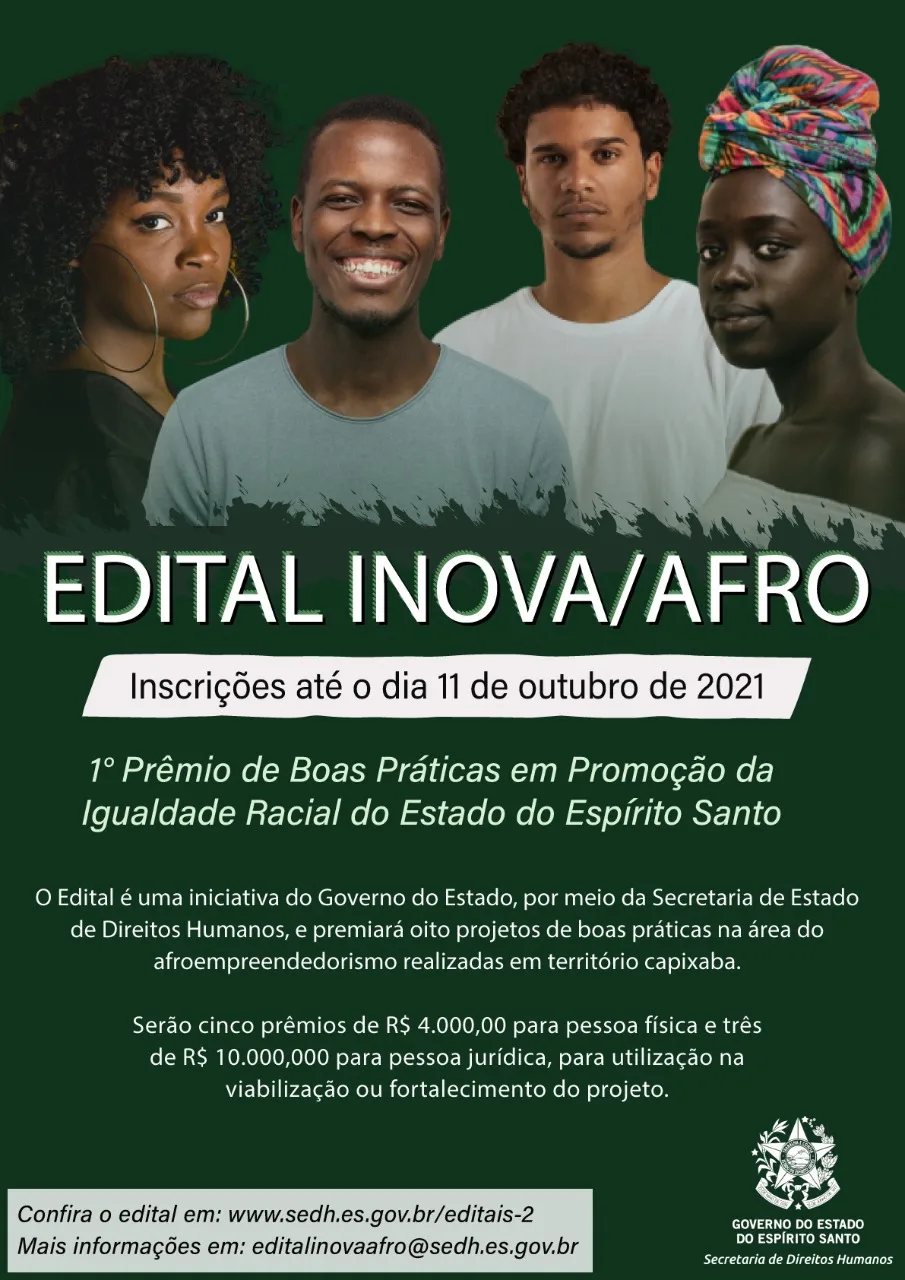 Prêmio valoriza ações que promovem igualdade racial no ES. Saiba como participar