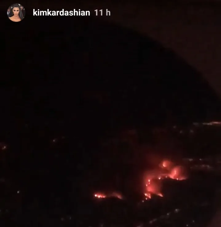 Kim Kardashian é obrigada a abandonar mansão por causa de incêndio