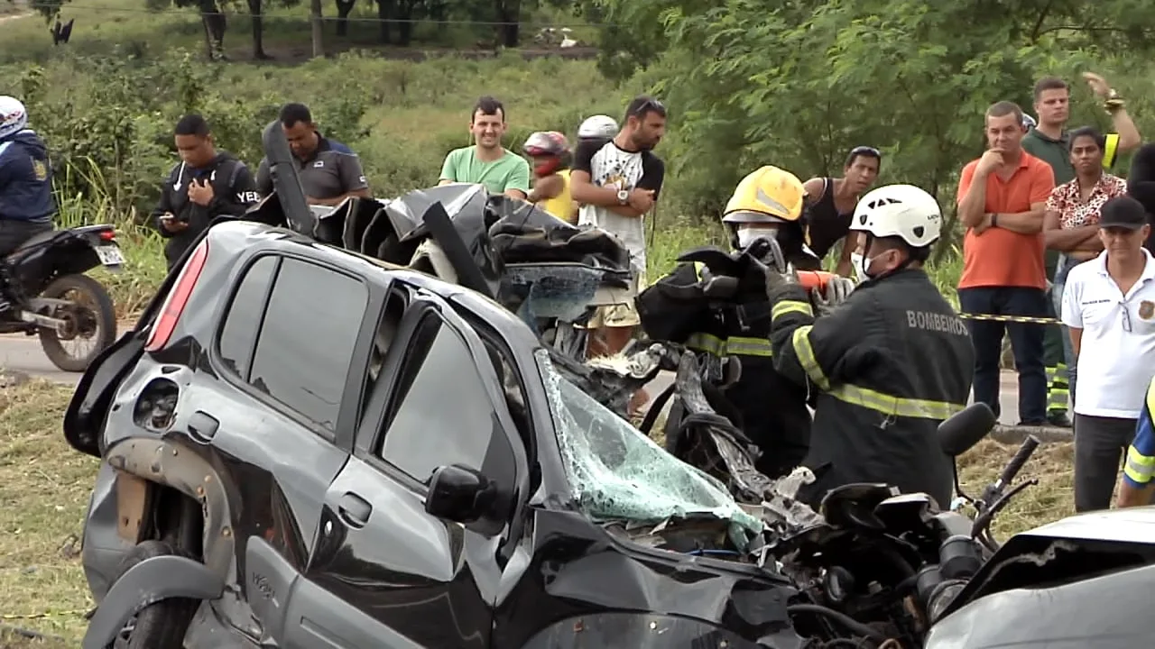 Acidente causa morte e trânsito em Cidade Pomar, na Serra