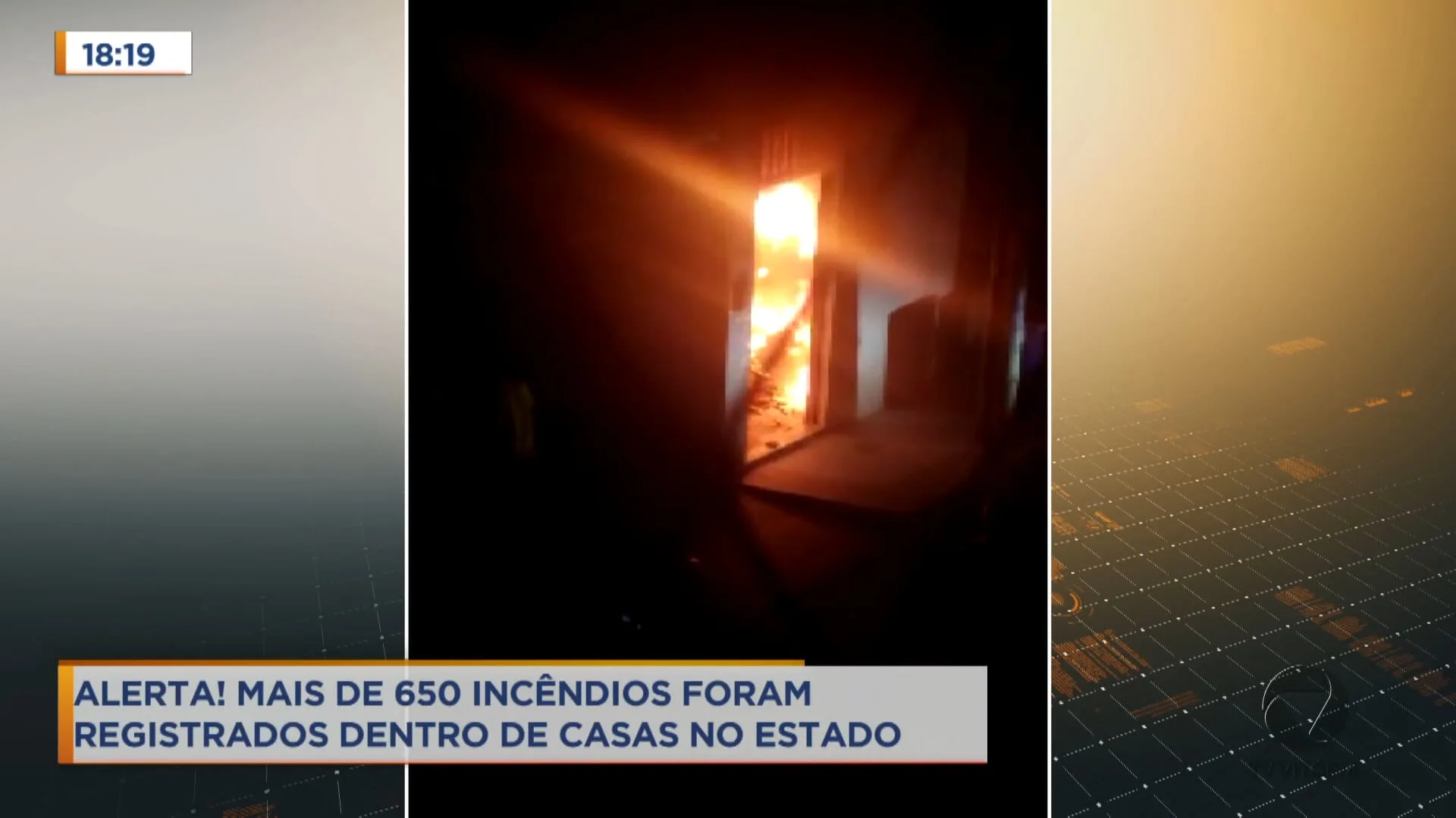 Alerta ! Mais de 650 incêndios foram registrados dentro de casa no estado