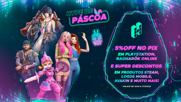 Promoções de Páscoa do Hype Games têm descontos de até 90%