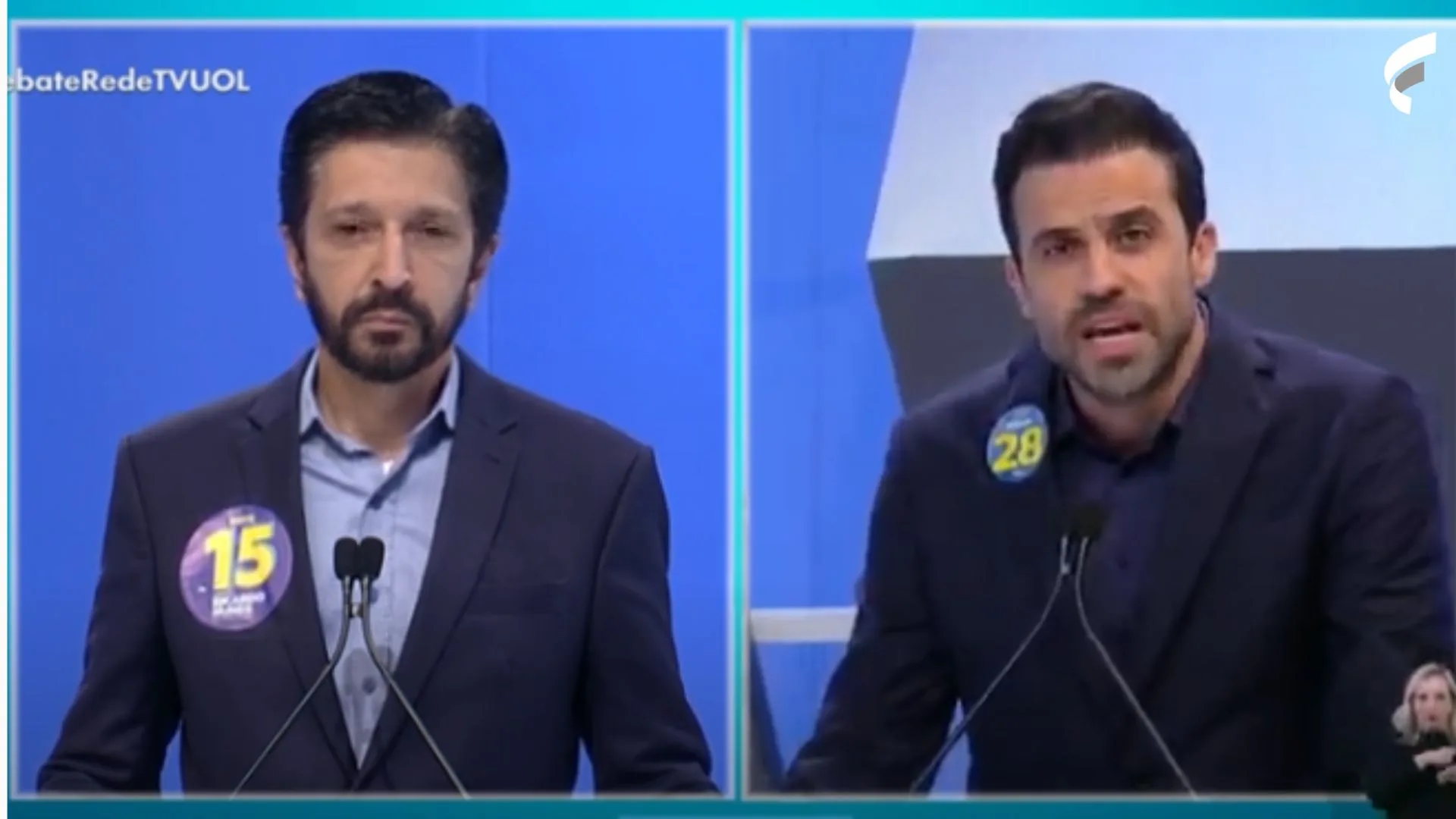 Debate 'RedeTV!/UOL' tem bate-boca entre Marçal e Ricardo Nunes