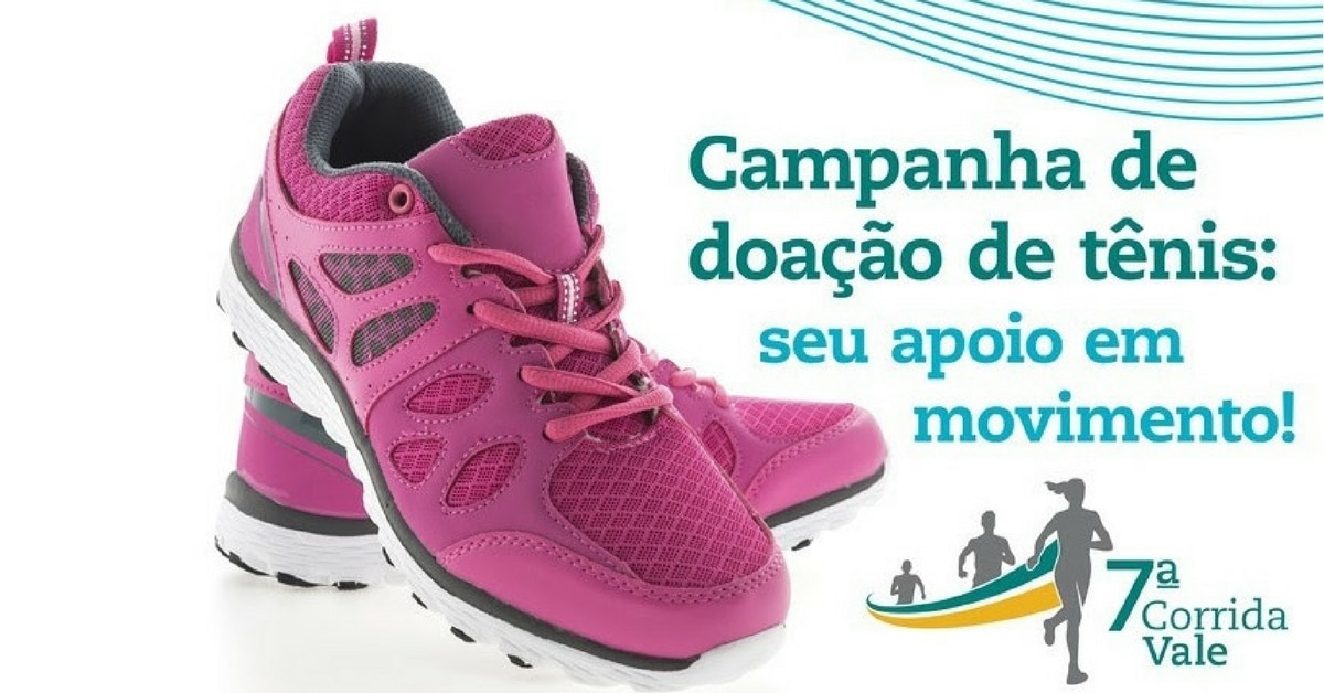 Separe tênis para doar e leve na entrega de kits da Corrida Vale!