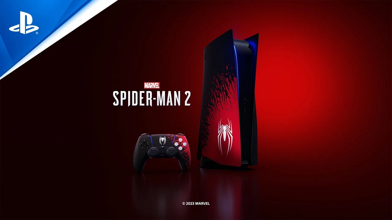 PlayStation 5, tampa e DualSense Spider-Man 2 já estão em pré-venda