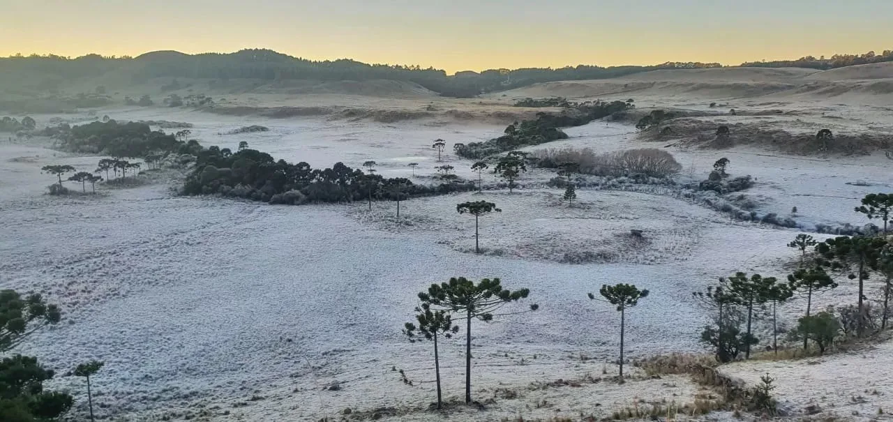 Cidade de Santa Catarina registra -7,2ºC, menor temperatura do ano no Brasil