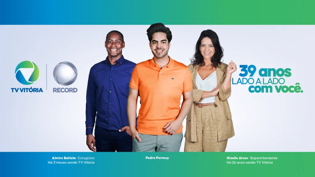 TV Vitória lança campanha de 39 anos com a cara dos seus colaboradores