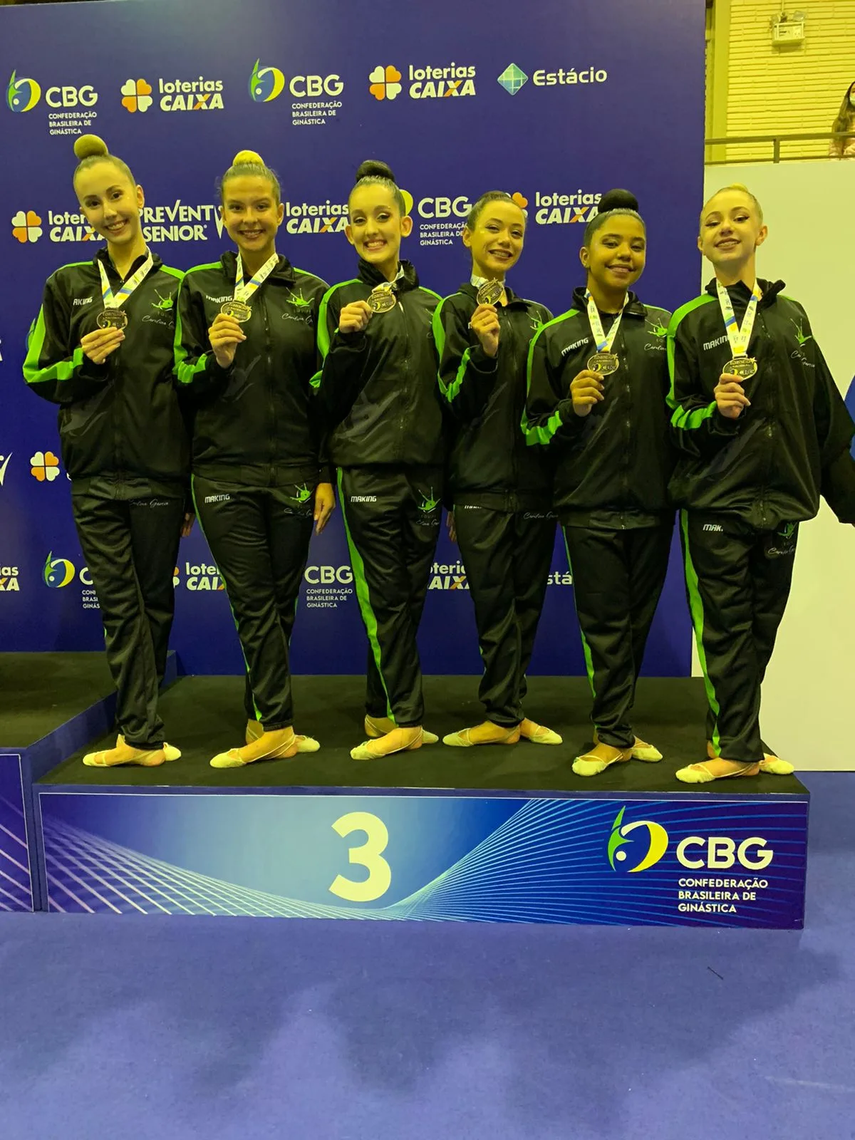 Equipe capixaba de Ginástica Rítmica conquista o bronze em competição nacional