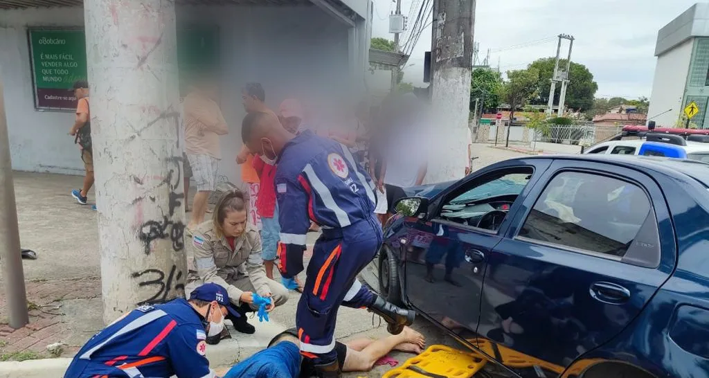 VÍDEO | Perseguição e acidente após assalto a motorista de aplicativo na Serra