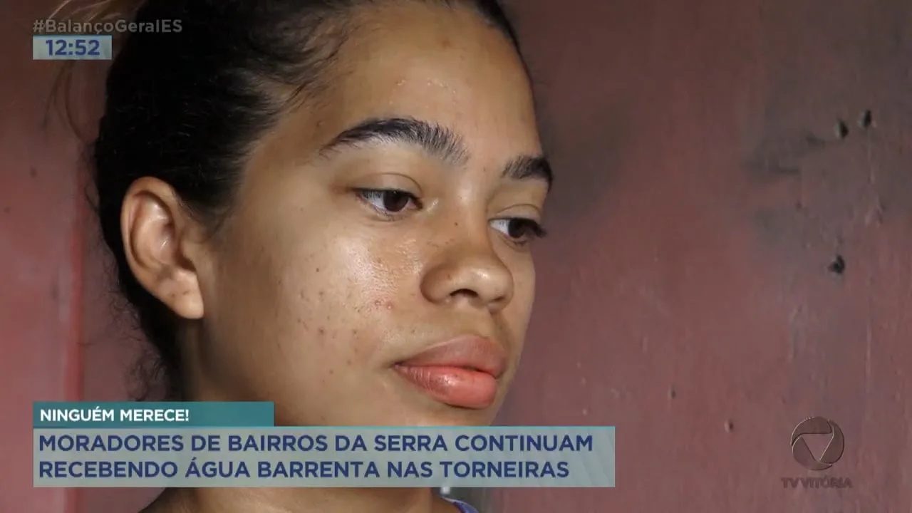 Moradores da Serra continuam recebendo água barrenta nas torneiras