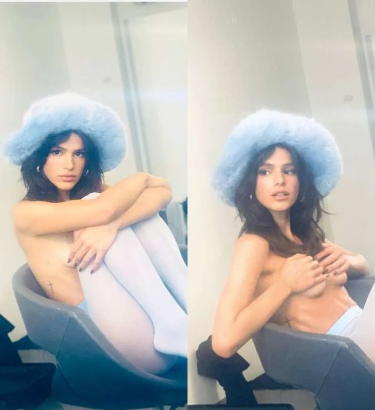 Bruna Marquezine esbanja corpão e posa topless