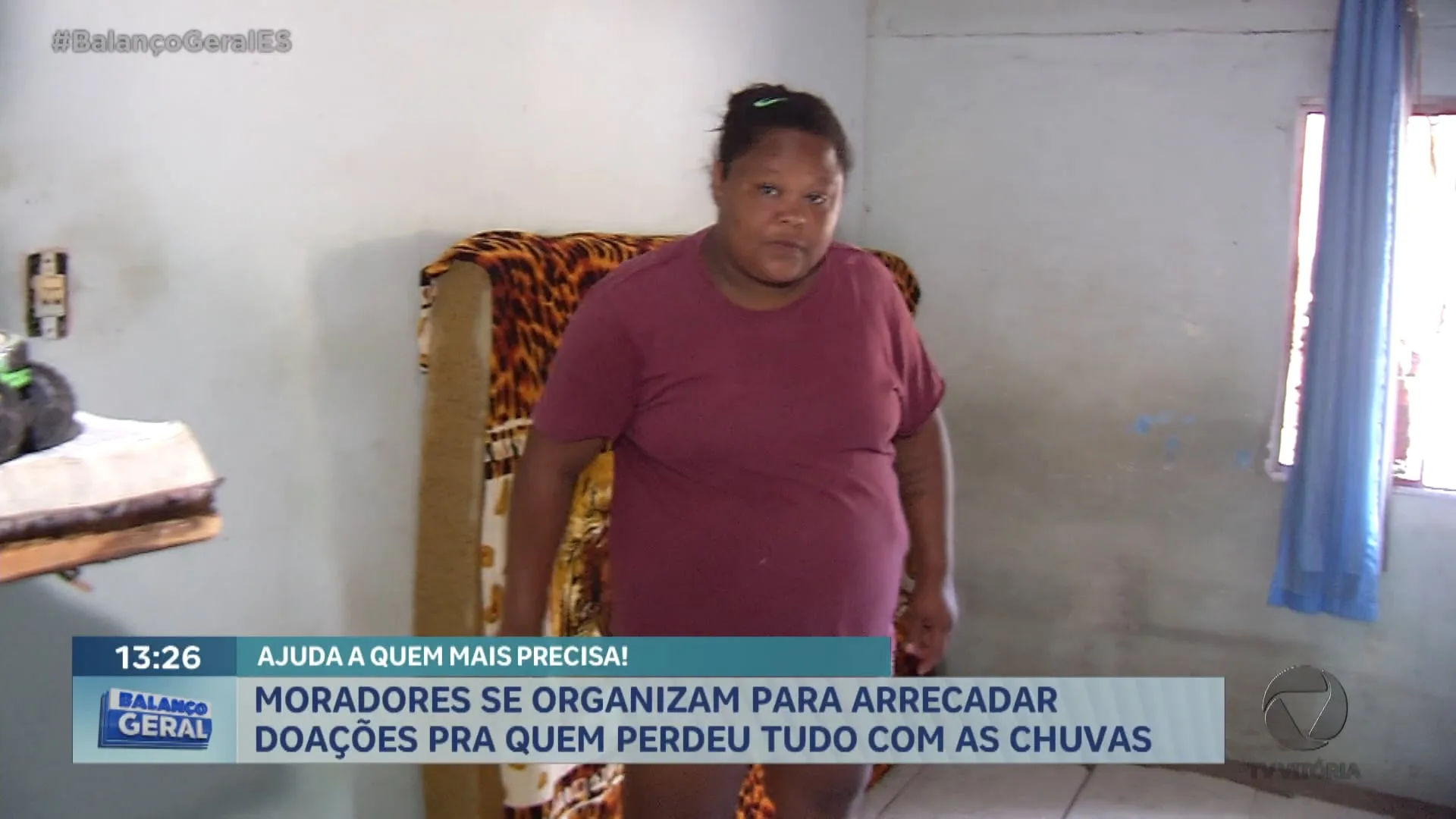 Moradores se organizam para arrecadar doações pra quem perdeu tudo com as chuvas