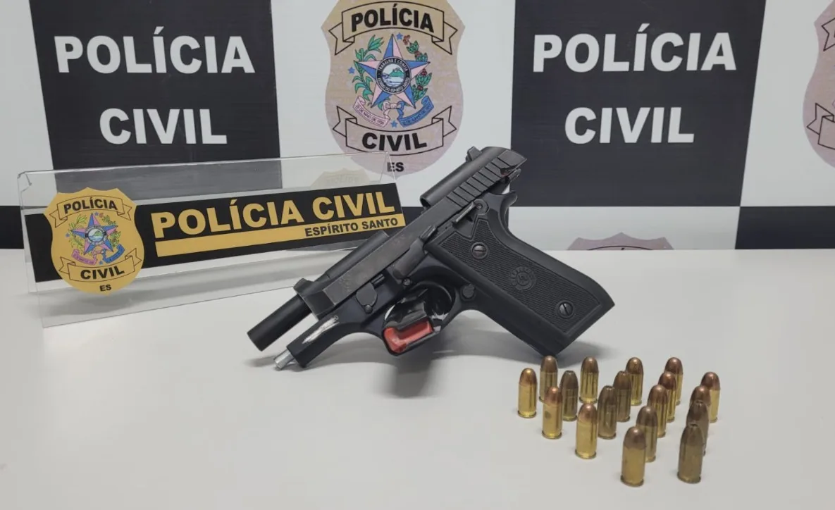 Homem é preso com arma com numeração raspada e 18 munições