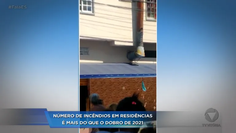 Dobra o número de incêndios residenciais