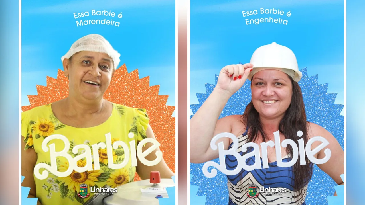 Barbies da vida real: prefeitura do ES homenageia servidoras com cartazes do filme