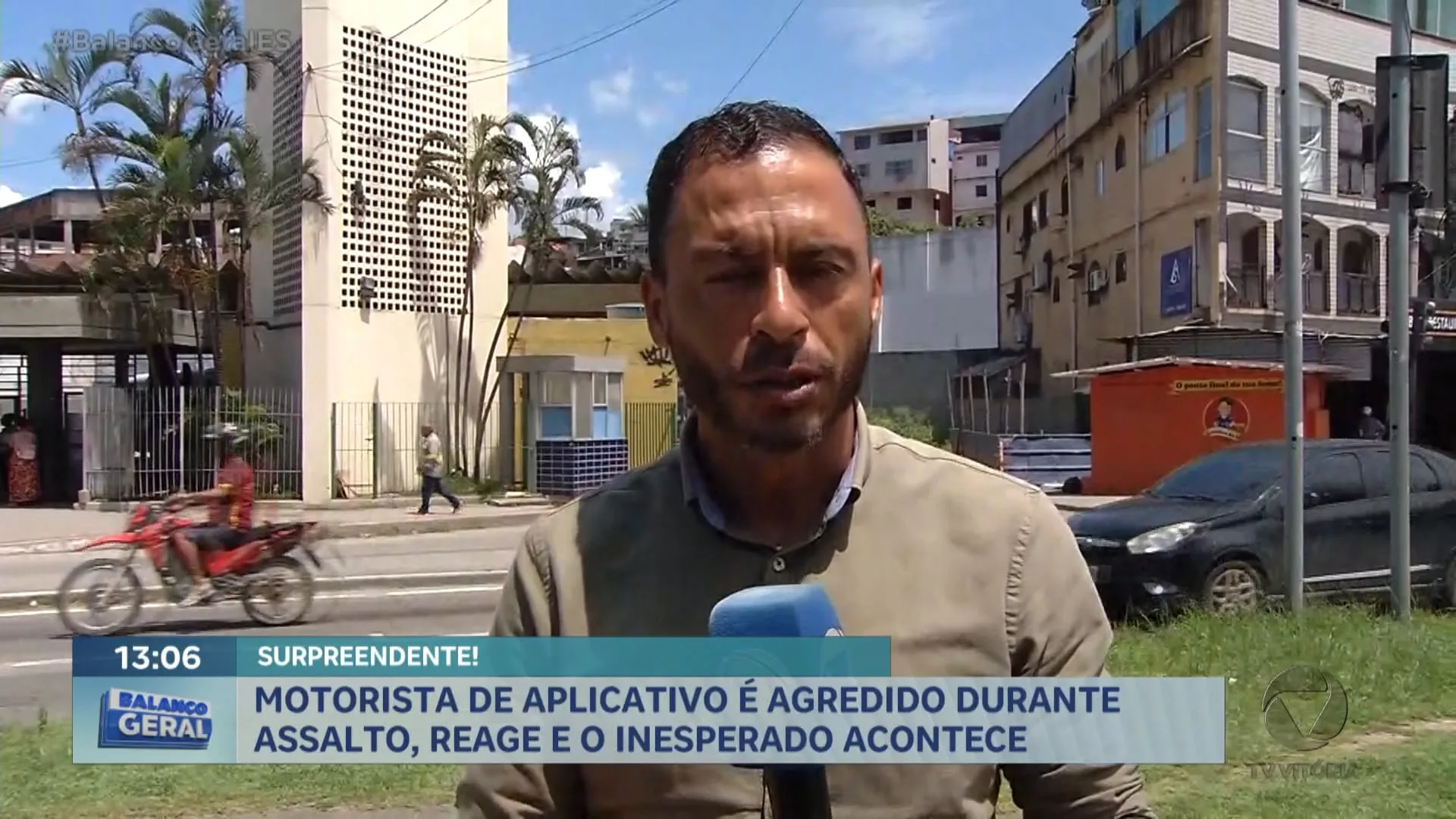 Motorista de aplicativo é agredido durante assalto, reage e o inesperado acontece