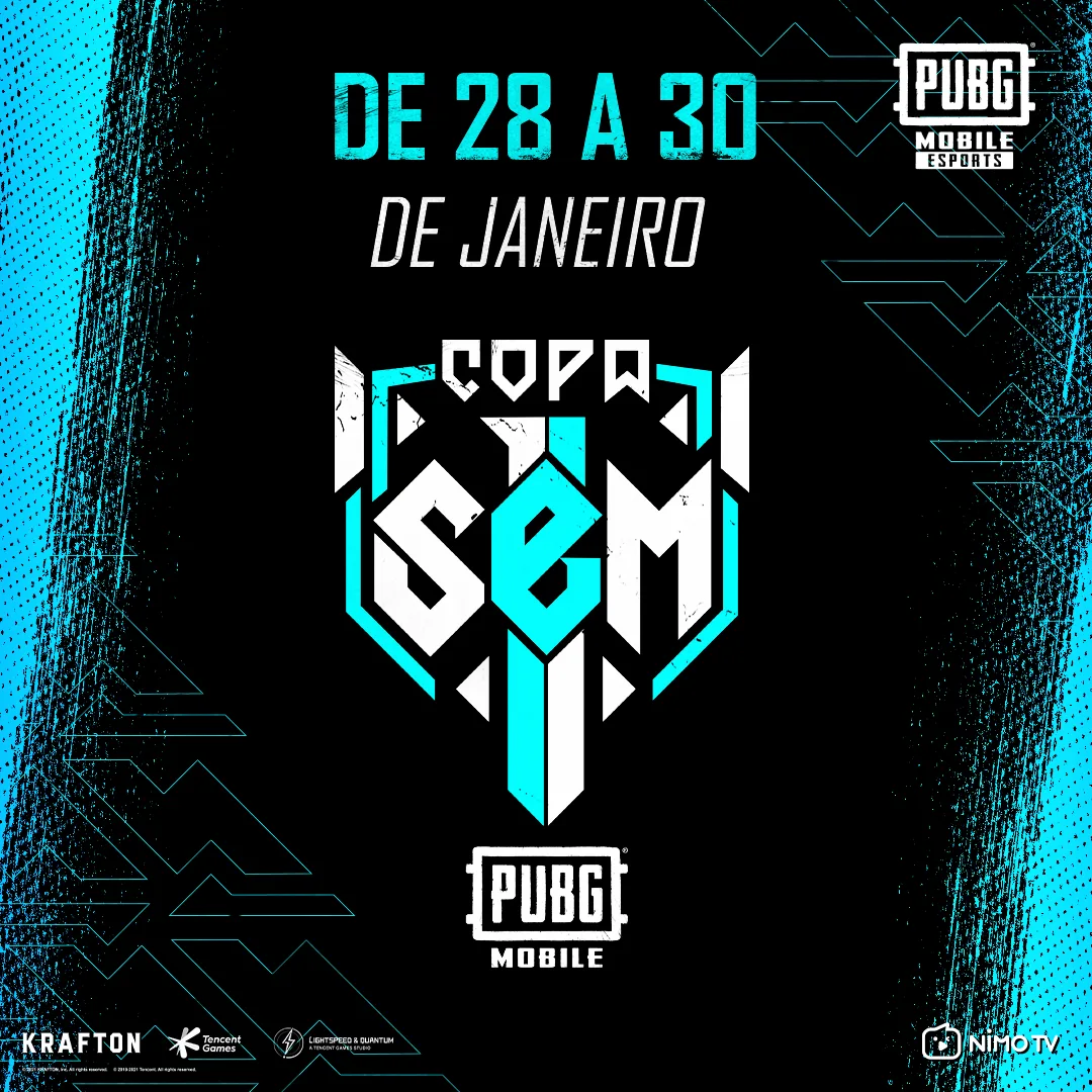 Copa Sem1 de PUBG MOBILE vai dos dias 28 a 30 de janeiro e conta com show do rapper Kant