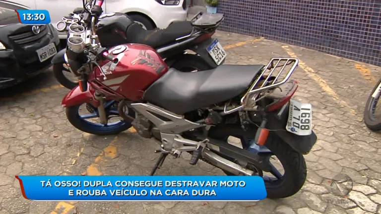 Flagrante! Criminosos furtam moto, são perseguidos e acabam presos na Serra