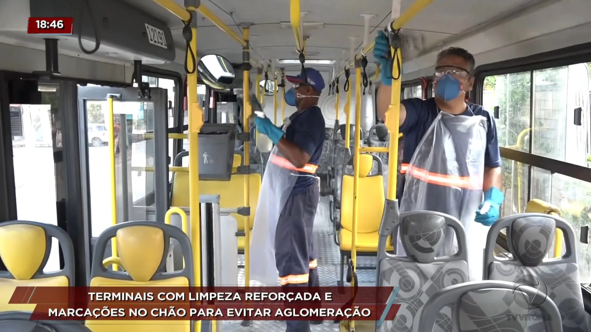 Coronavírus: limpeza reforçada nos terminais e ônibus