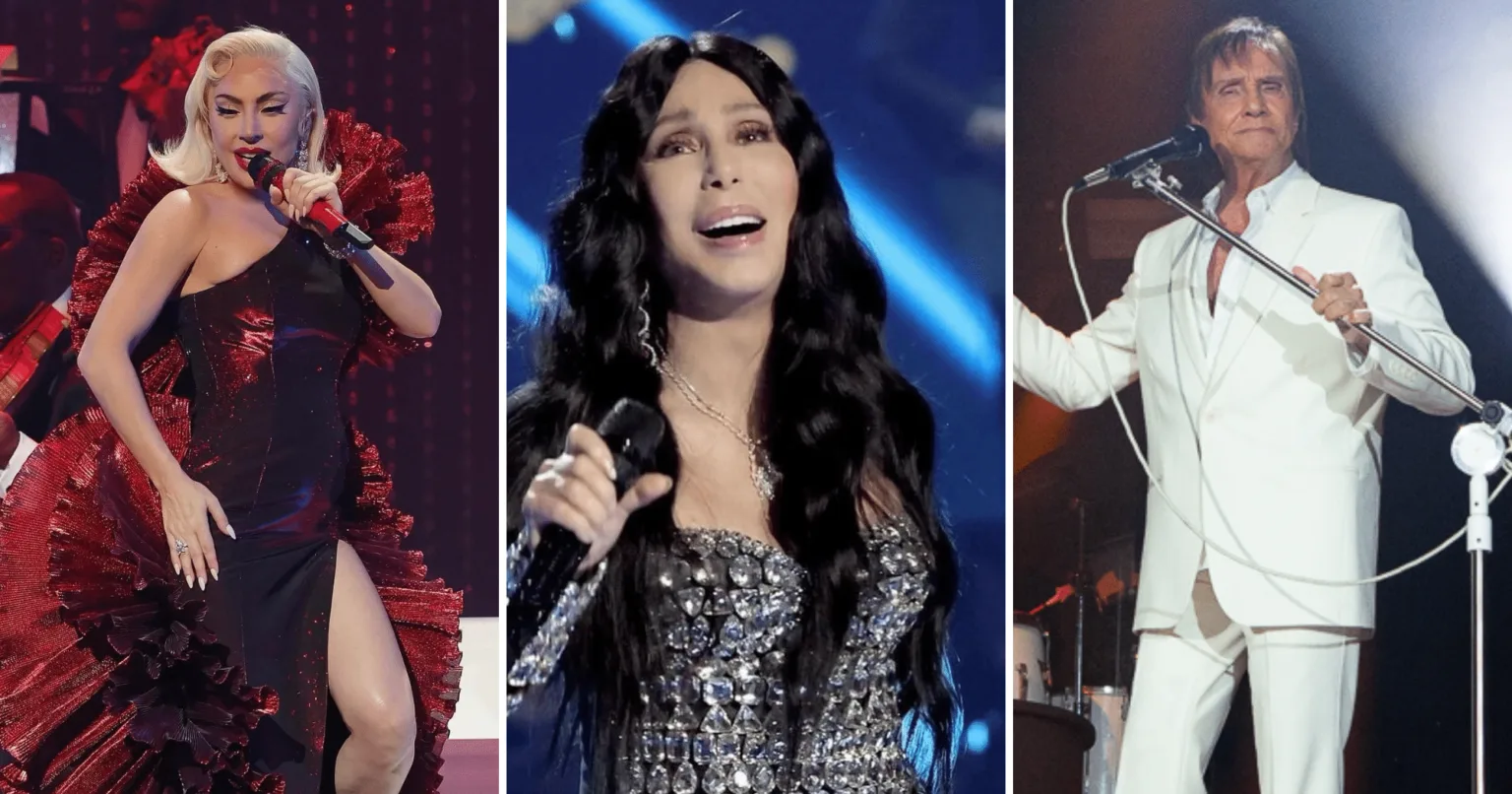 Lady Gaga, Cher e Roberto Carlos: fãs pedem e Banestes diz se vai pagar show no ES (Foto: Cario Girardi/ Reprodução/Instagram @robertocarlosoficial @ladygaga @cher) Lady Gaga, Cher e Roberto Carlos: fãs pedem e Banestes diz se vai pagar show no ES (Foto: Cario Girardi/ Reprodução/Instagram @robertocarlosoficial @ladygaga @cher)