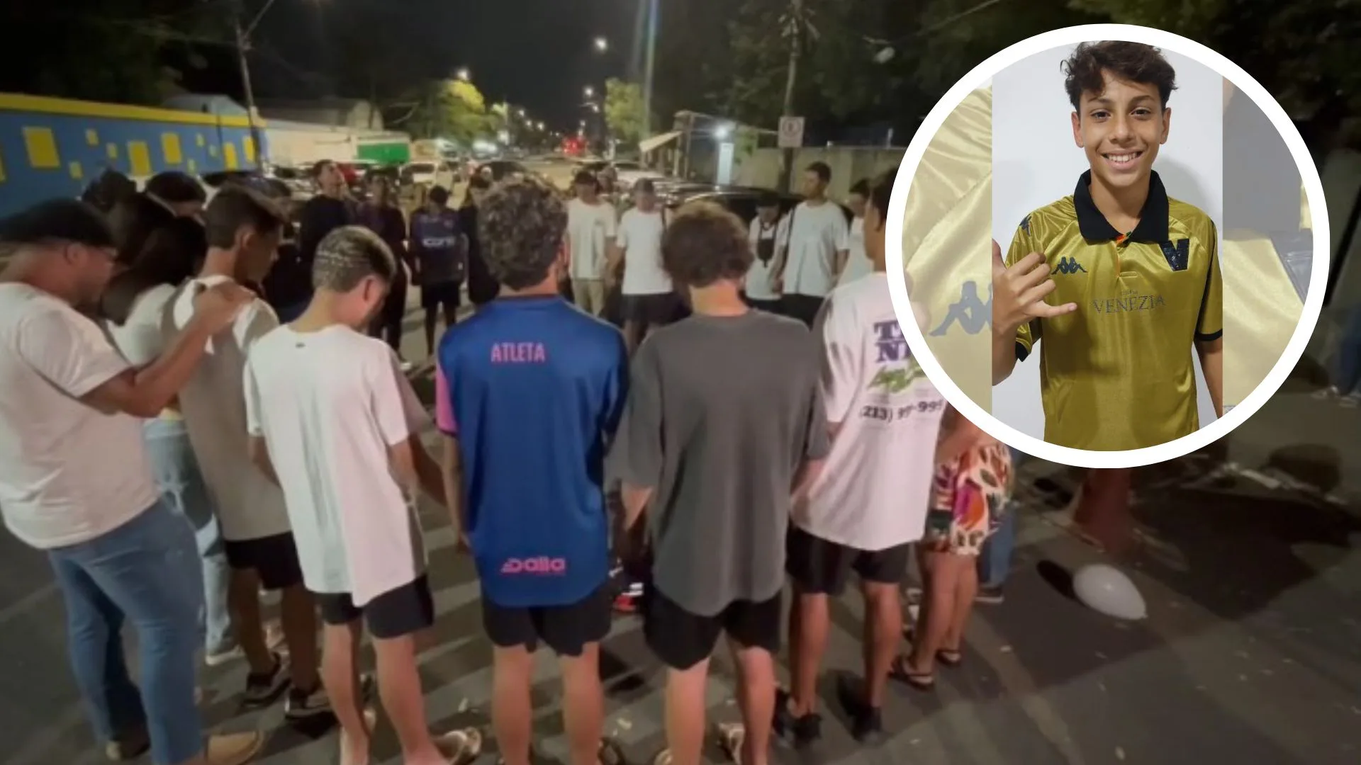 Amigos fazem homenagem para adolescente baleado por tiro acidental