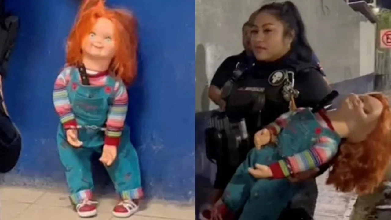 Vídeo: Chucky "bandidão" é preso por ameaçar pessoas com uma faca; entenda caso