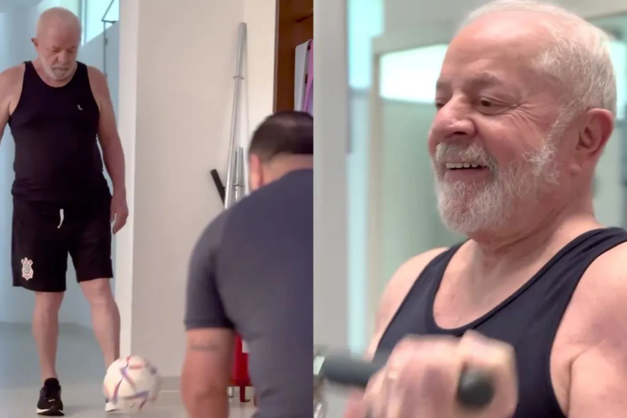 Lula posta vídeo chutando bola e diz que "volta aos campos" em breve