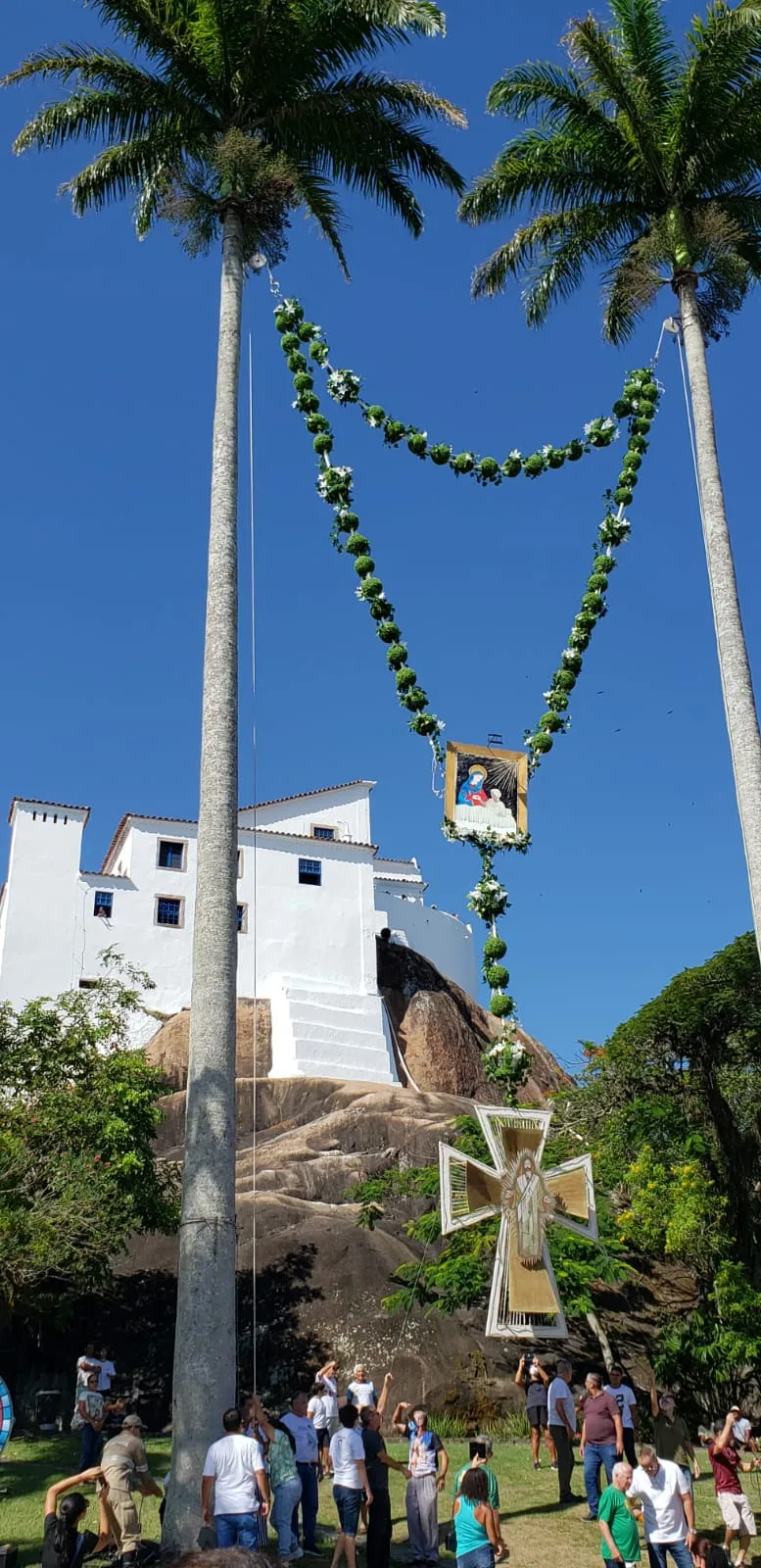 Festa da Penha: terço gigante é instalado e programação começa neste domingo. Veja!