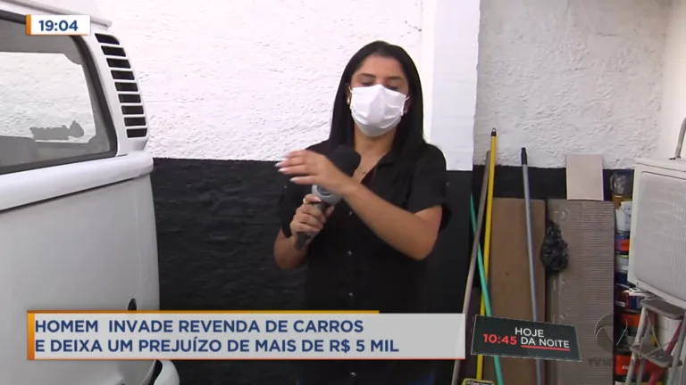 Ladrão invade revenda de carros e dá prejuízo de R$ 5 mil