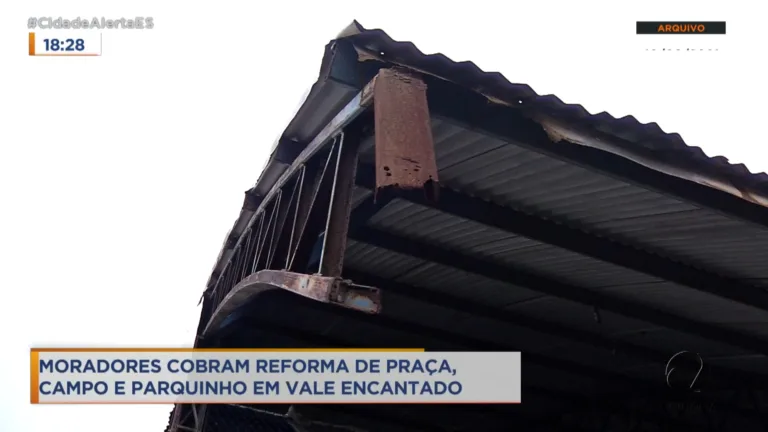 Comunidade quer reforma de pracinha em Vale Encantado
