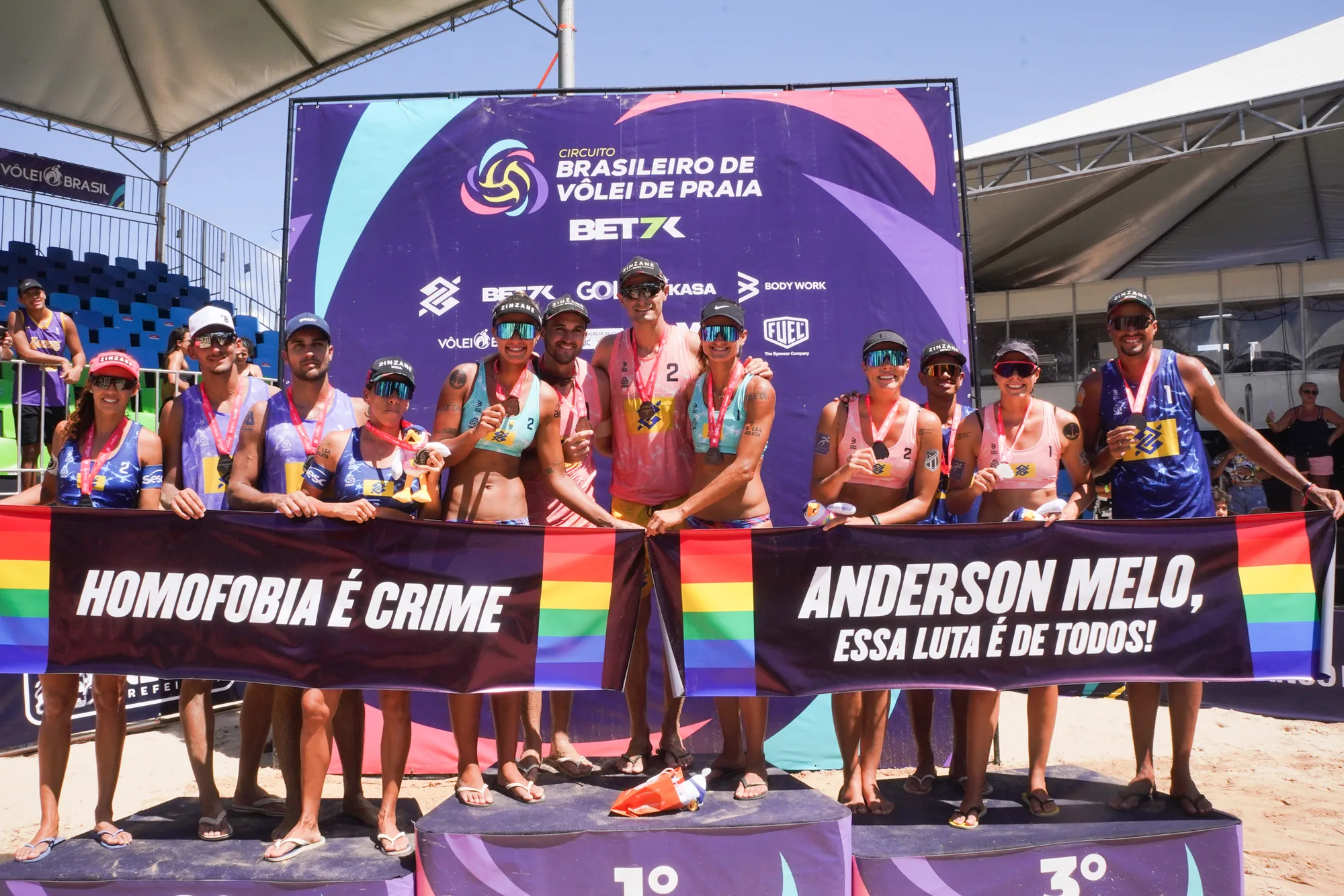 Pódio capixaba e combate à homofobia no Circuito Brasileiro de vôlei de praia