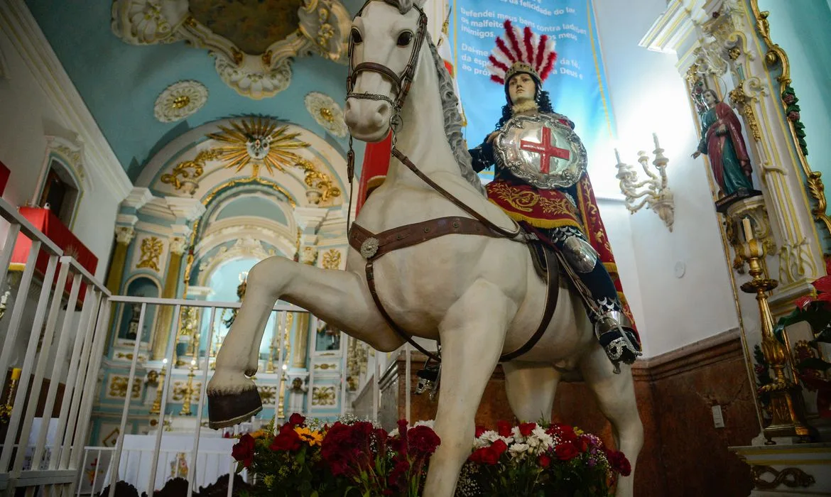 Rio de Janeiro (RJ), 20/04/2023 – Igreja de São Jorge, na Praça da República, no centro da capital fluminense. Foto: Tomaz Silva/Agência Brasil