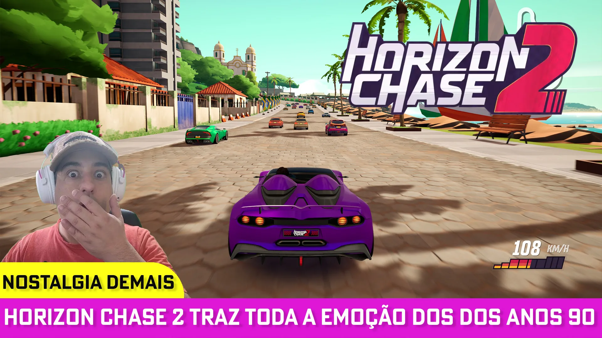 VÍDEO | Horizon Chase 2 traz toda emoção dos games de corrida dos anos 90