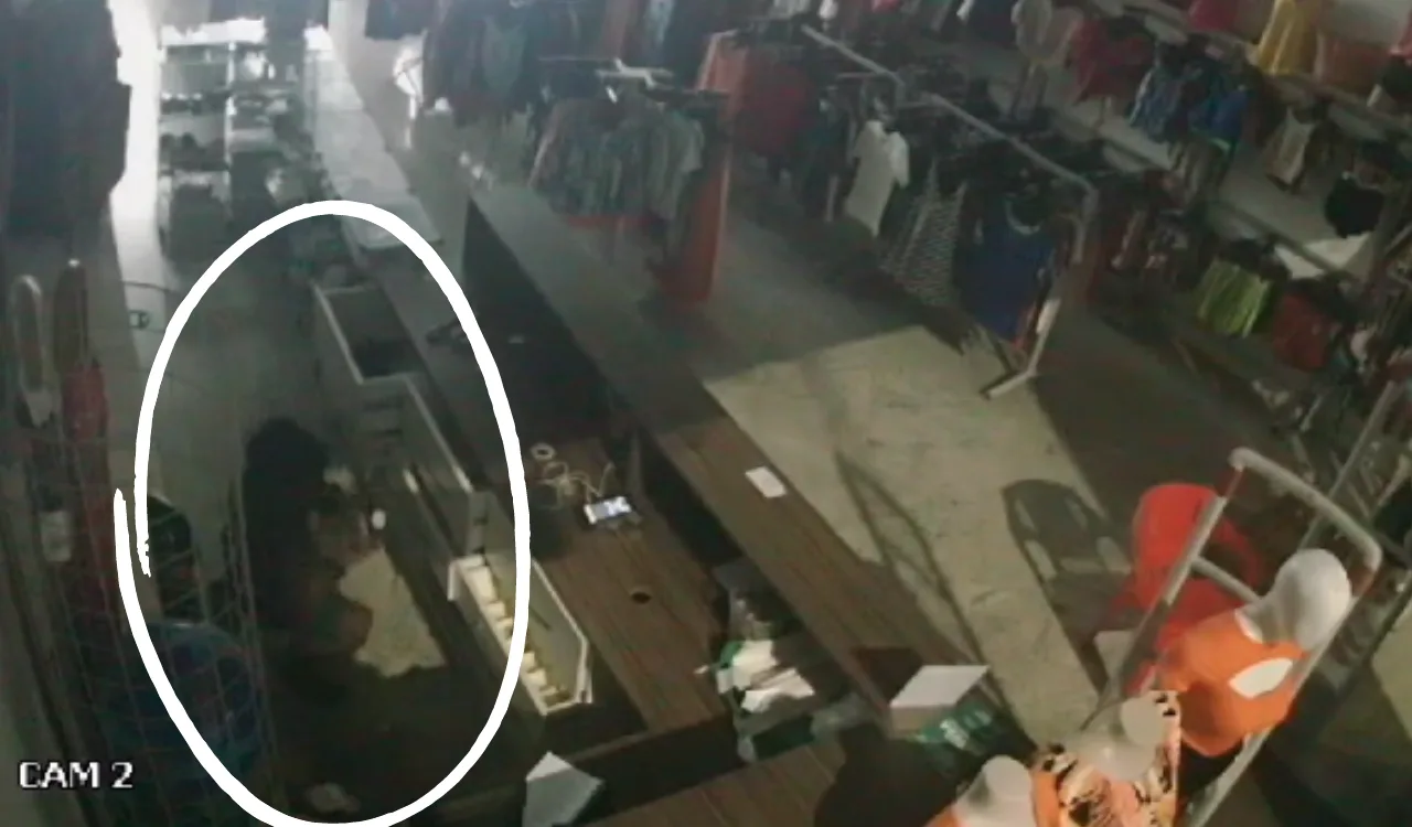 VÍDEO | Ladrão invade loja de roupas e dá prejuízo de R$ 12 mil na Serra