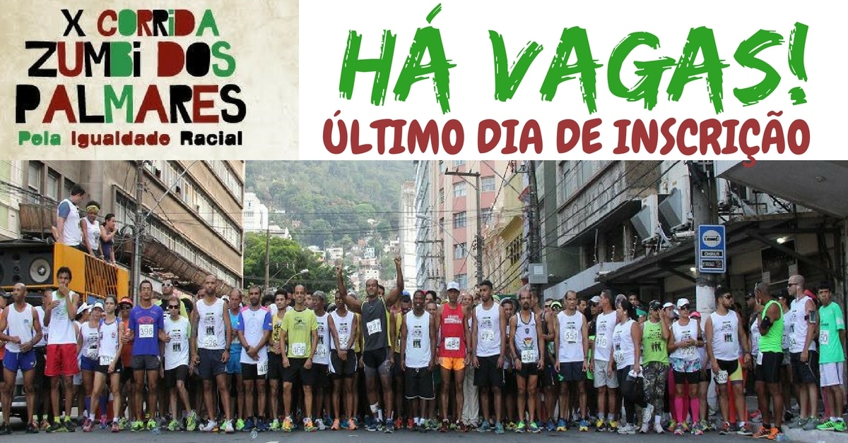 Há vagas! Inscrições da Corrida Zumbi dos Palmares terminam nesta sexta-feira