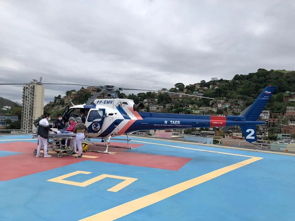 Jovem sofre acidente e é socorrido em estado grave por helicóptero em Marechal Floriano