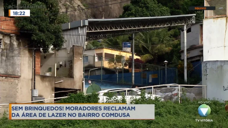 Sem brinquedos! Moradores reclamam da área de lazer no bairro