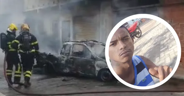 Jovem de 22 anos é morto e carro de suspeito do crime é incendiado em Vitória