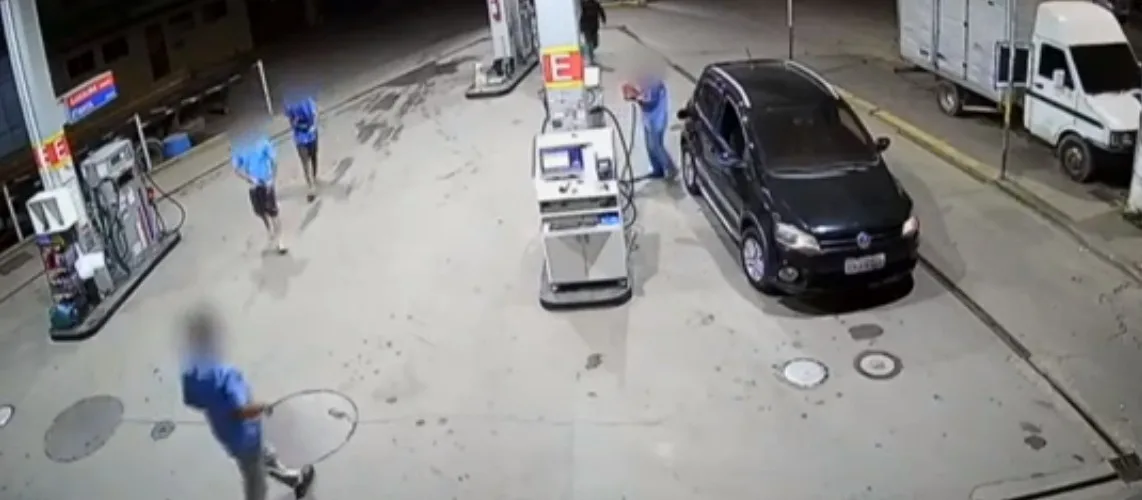 VÍDEO | Gangue assalta posto de gasolina e dá prejuízo de R$ 12 mil em Vila Velha