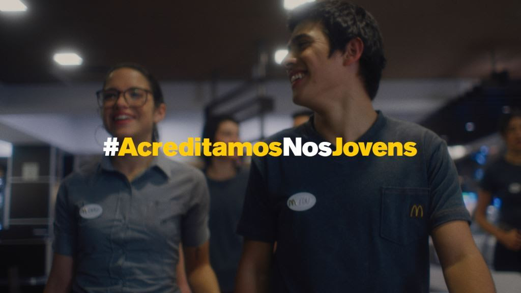 Campanha 'Acreditamos nos Jovens' reforça DNA do McDonald's como gerador de primeiro emprego