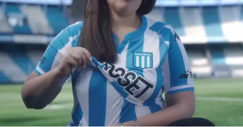 Racing cria camisa do time para mães amamentarem seus filhos no estádio