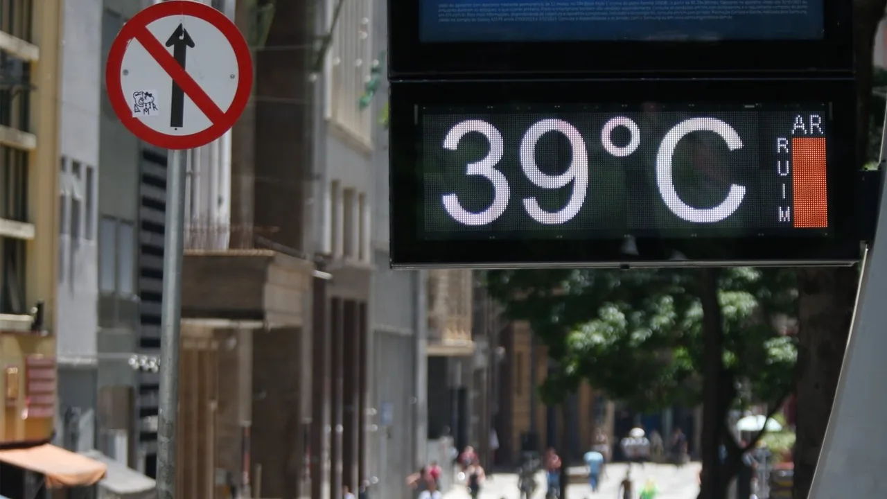 Brasil tem aumento de até 3ºC na temperatura de algumas regiões