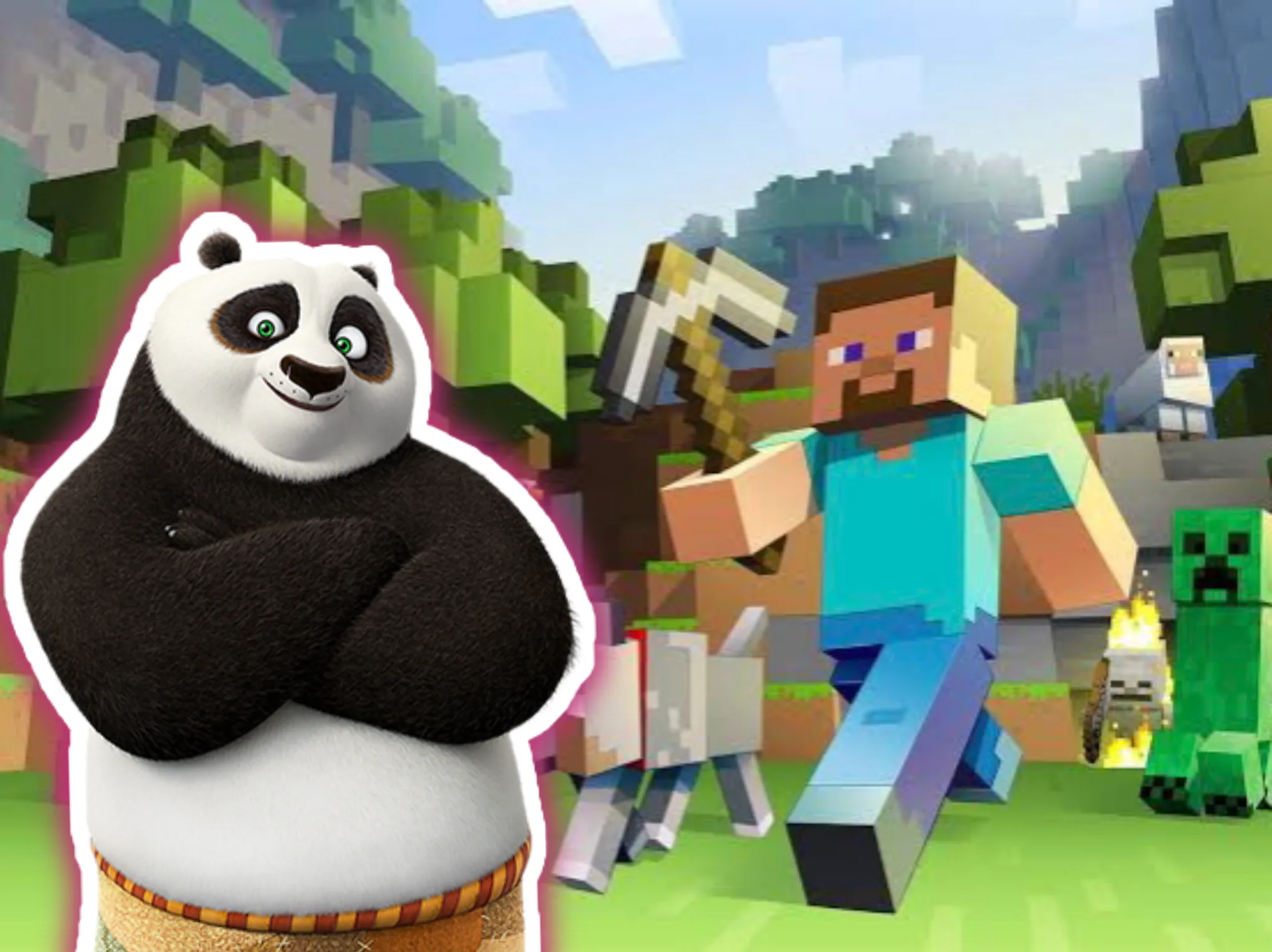 Kung Fu Panda é o mais recente crossover  do Minecraft