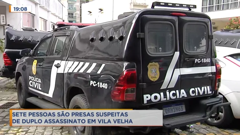 Sete homens são presos suspeitos de participar de assassinato de duas pessoas em Vila Velha