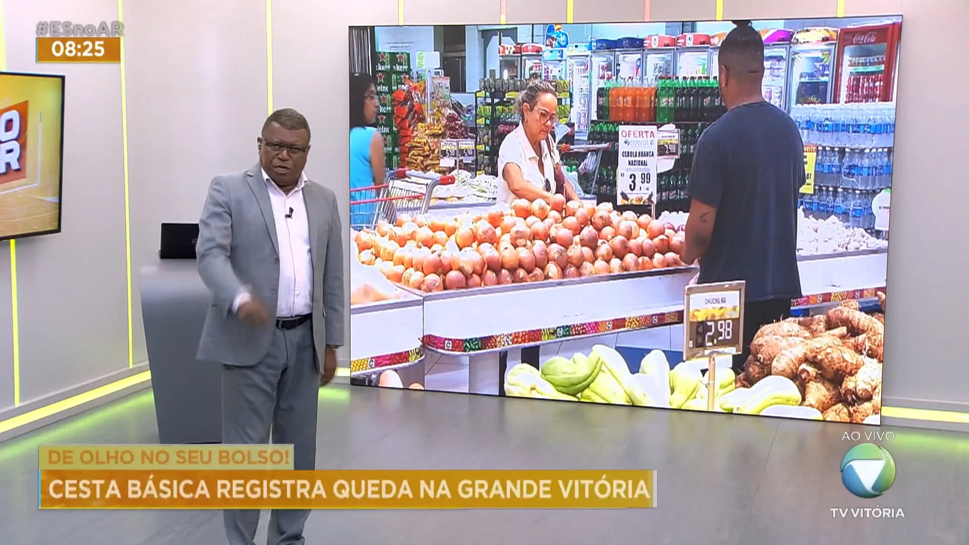 Cesta básica registra queda na Grande Vitória