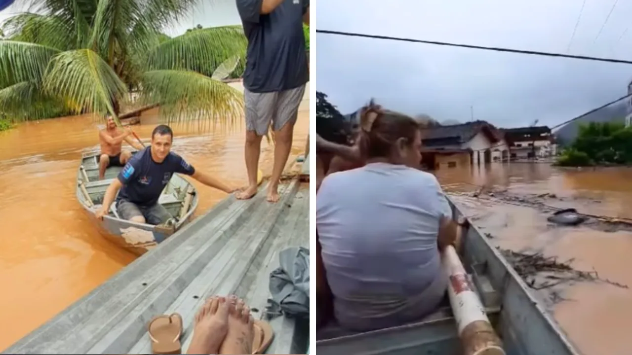 Idosos ficam ilhados no segundo andar de asilo em Mimoso do Sul