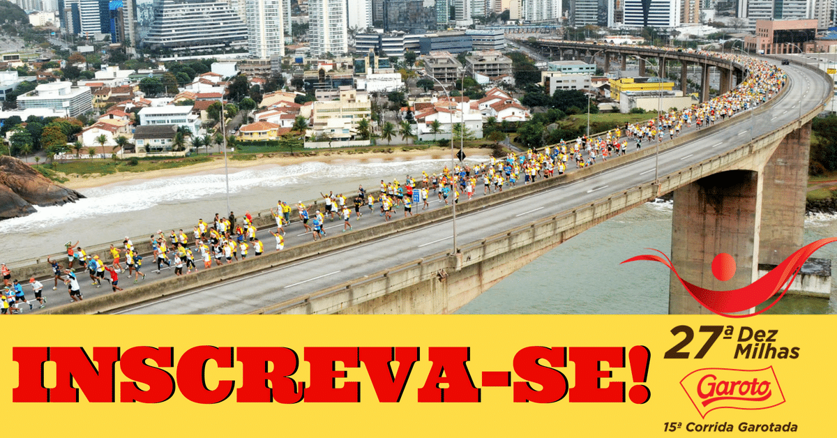 Reta final de inscrições! Dez Milhas Garoto tem mais de 80% das vagas preenchidas