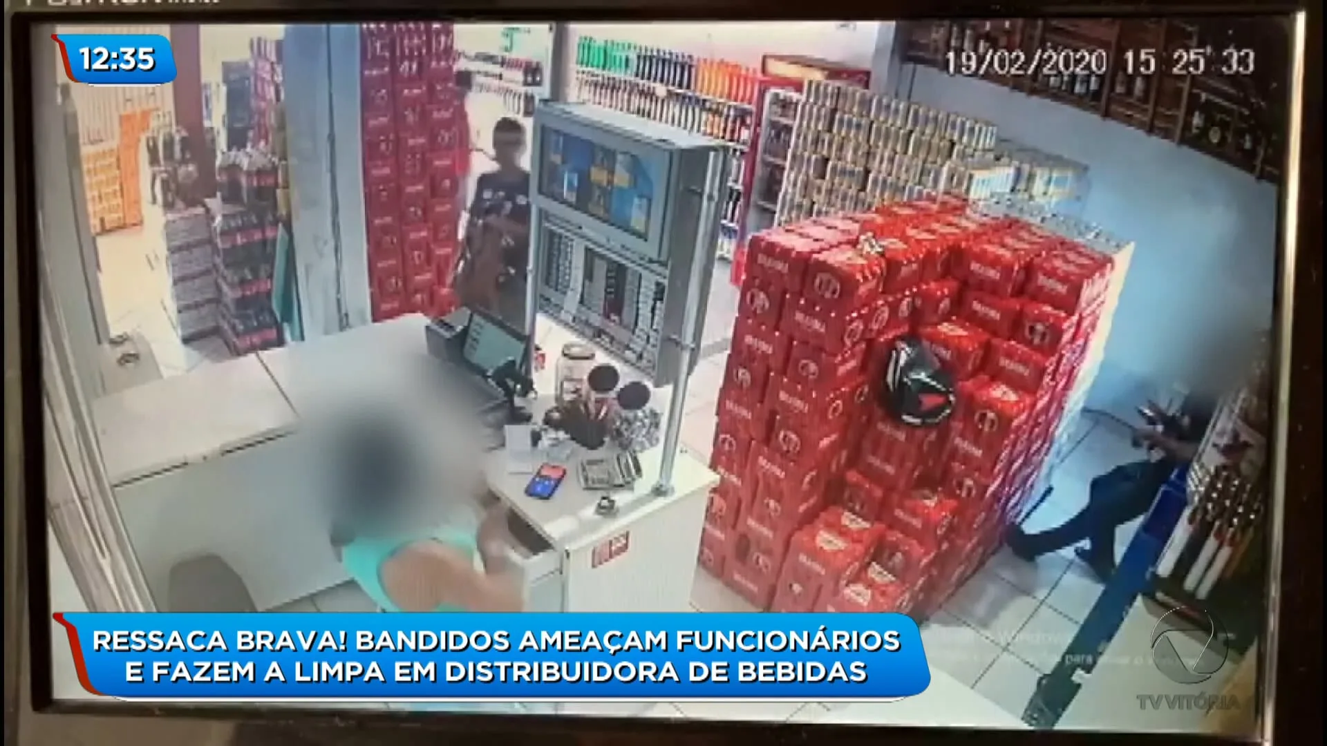 Criminosos assaltam distribuidora, na Serra